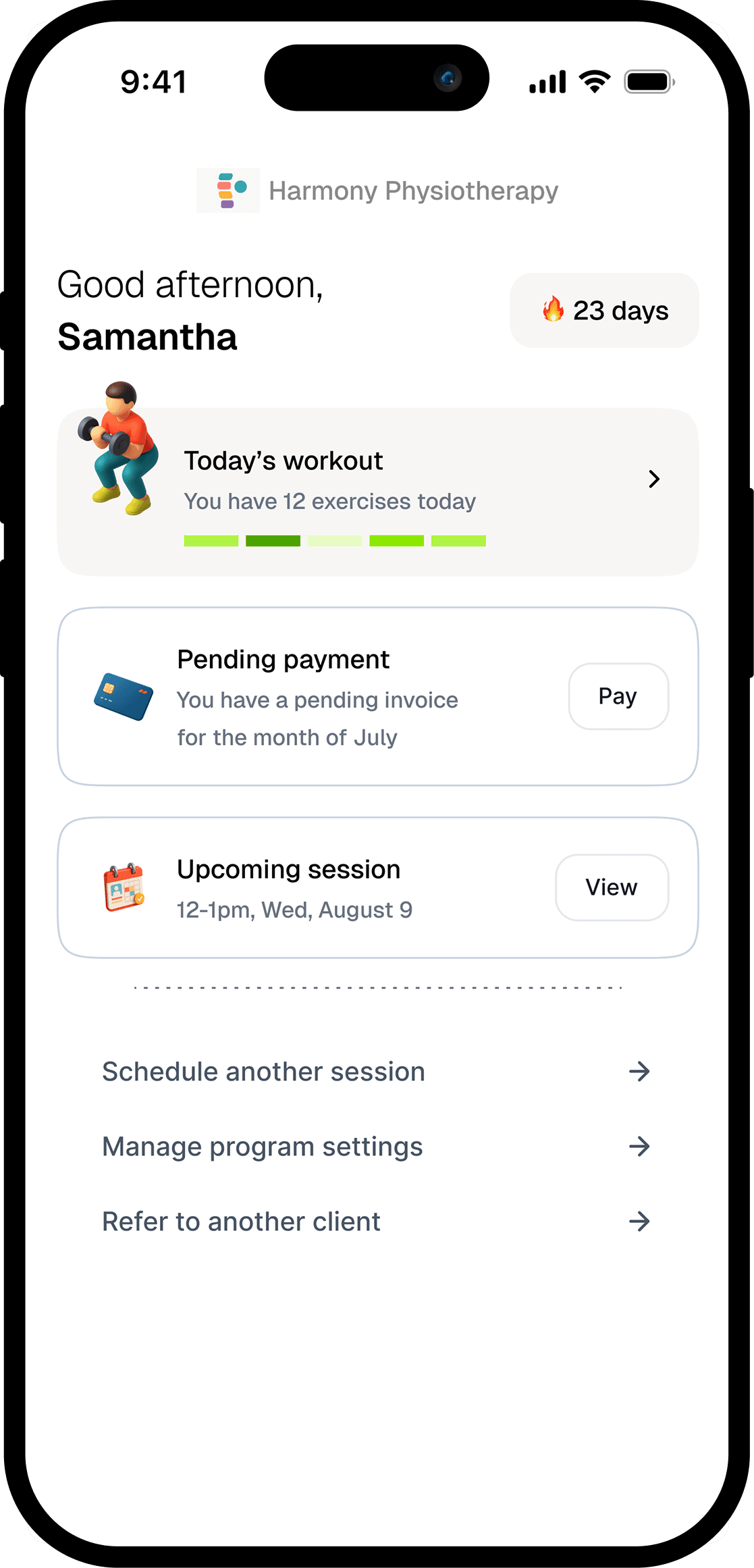 Client hub feature illustration
